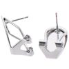 Copper Silver Fingernail Earring Silver Post for Earring Findings Crafts Silver Fingernail Earring Crafts Jewelry Accessories