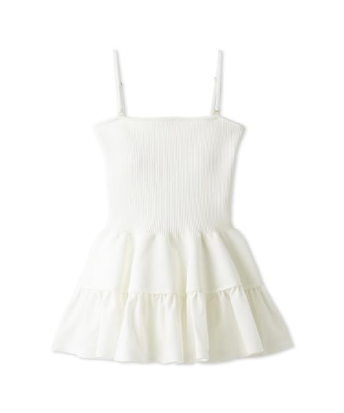 Snidel Tiered Peplum Barefoot Top SWNT242156 White Women's