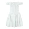 French Chic White Lace Camisole Dress: Summer Waist-Cinching Sexy Short Skirt for Women