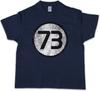 THE BIG BANG NUMBER 73 THEORY VINTAGE LOGO III Kids Boys Kids Boys T-Shirt Sheldon Number