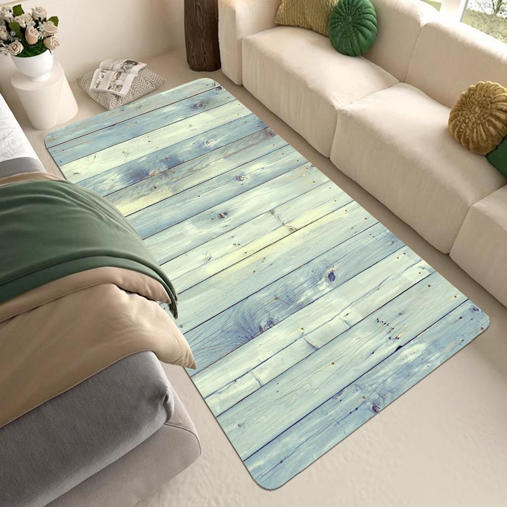 

Красивый деревянный коврик для пола, коврик для ванной комнаты, украшение для детской комнаты, спальни, балкона, противоскользящий коврик для двери, гостиная, приветственный коврик 40x60cm