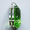 925 Sterling Silver Pendant Natural Green Topaz Pear 102.35 Ct Gems CERTIFIED my-348-k