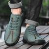 Men’s Moccasins Green Driving Shoes Wide Blue Flats Casual Shoes Plus Size Outdoor Summer Handmade Shoes