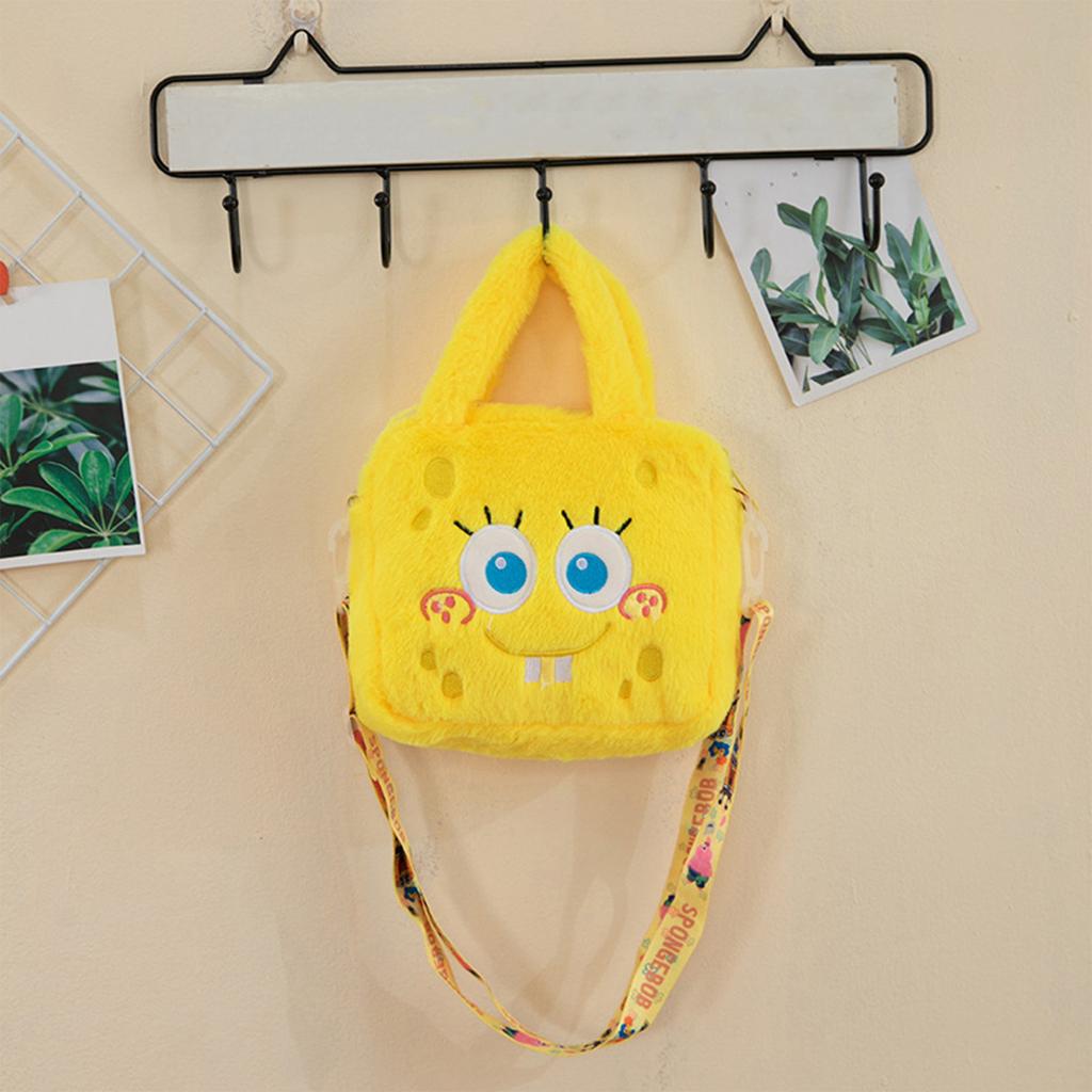 Cartoon-Muster Kurzes Plüschtasche Einzelne Umhängetasche, Crossbody-Tasche Aufbewahrung Hüfttasche