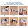 YFFSFDC Door Lock, Drawer Lock, Anti-theft Door Lock, Secondary Lock, Key, Lock Cam Lock Gate, Screw Hole Type, Hasp, Shelf, Storage Box, Cupboard, Do