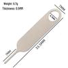 Universal SIM Card Ejector Tool for iPhone/Android - Stainless Steel