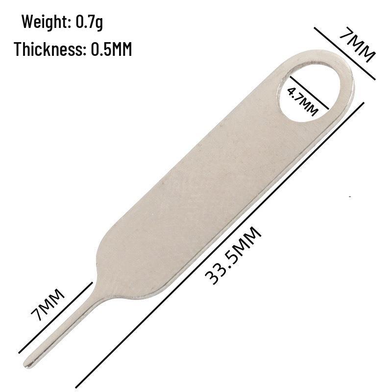 Universal SIM Card Ejector Tool for iPhone/Android - Stainless Steel