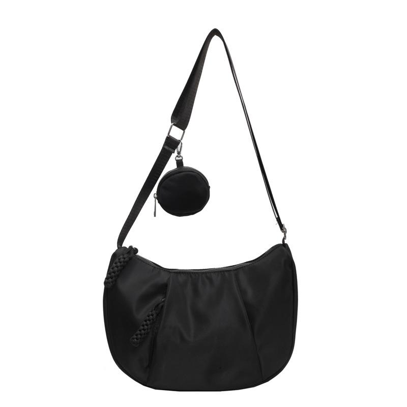 Casual Large-capacity Bag Women's 2025 New Fashion Simple Dumpling Bag Fashion Sense Niche Shoulder Bag Messenger Bag