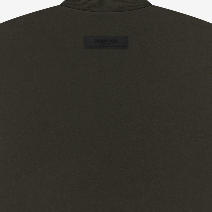 Fear Of God Essentials T-Shirt SS23 Kids Off Black Letter Print Short Sleeve Light Black Kids Tops FOG-SS23-172