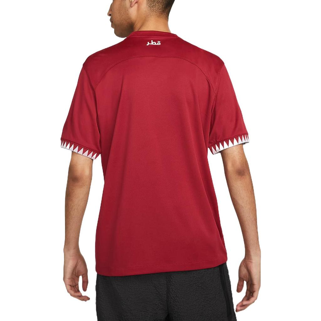 Nike Qatar 2022/23 Stadium Home Dri-FIT Soccer Jersey Desert Maroon/White Men Streetwear DN0702-647