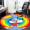 1pc Bugs Bunny Rainbow Office Round Area Rug, Under Office Chairs Bedroom Living Room Home Decor  A1022285