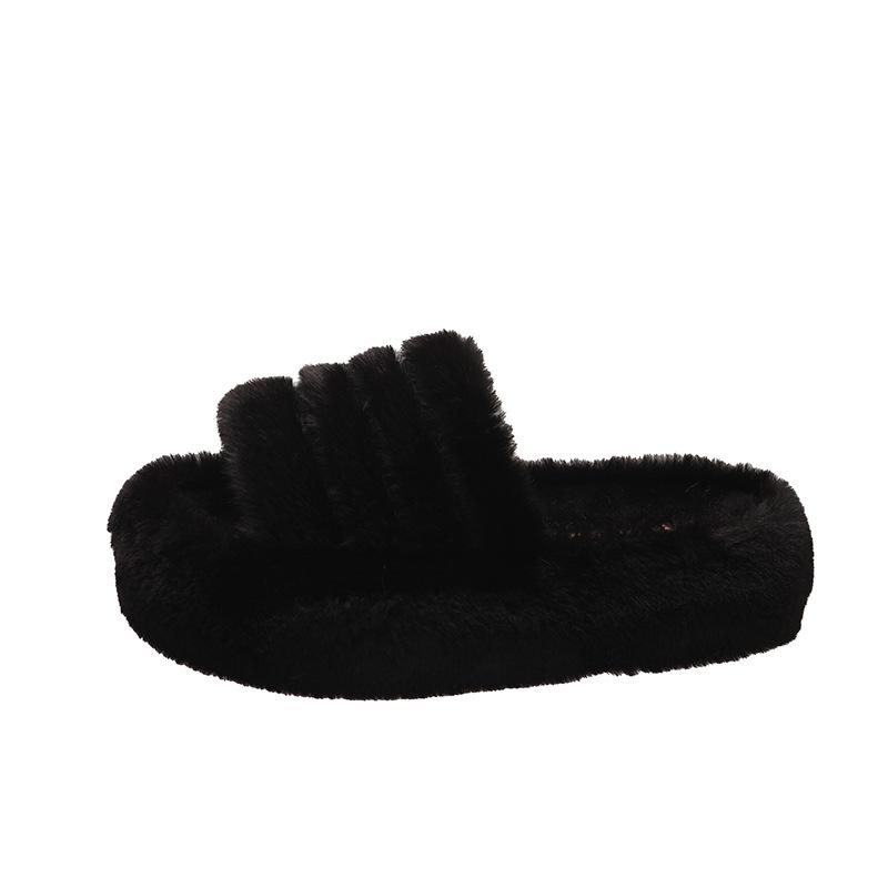 

Внешнеторговые толстоподошвенные пушистые тапочки женские 2025 осень и зима новые с утолщенной плоской подошвой домашние плюшевые хлопковые тапочки на 100 миллионов футов 40