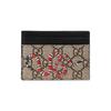 GUCCI Canvas Leather Card Holder Card Holder Men's Ebony Black (Unisex) Card Holders 451277 K541N 8666