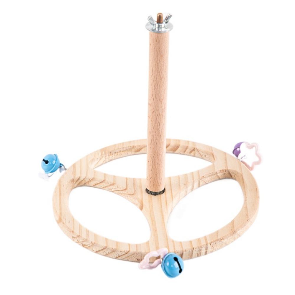 

Detachable Rotary Tabletop Bird Perch Comfortable Grip Parrot Play Rack Lovebirds Style 3