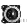 4 Position Isolator Disconnect Rotary Switch Luminous 32V 350A 2 Battery Disconnect Switches AFD for Marine Boat Truck RV