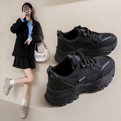 Mesh Atmungsaktive Dad Schuhe Damen Dicksohlige Muffin Freizeit Damenschuhe