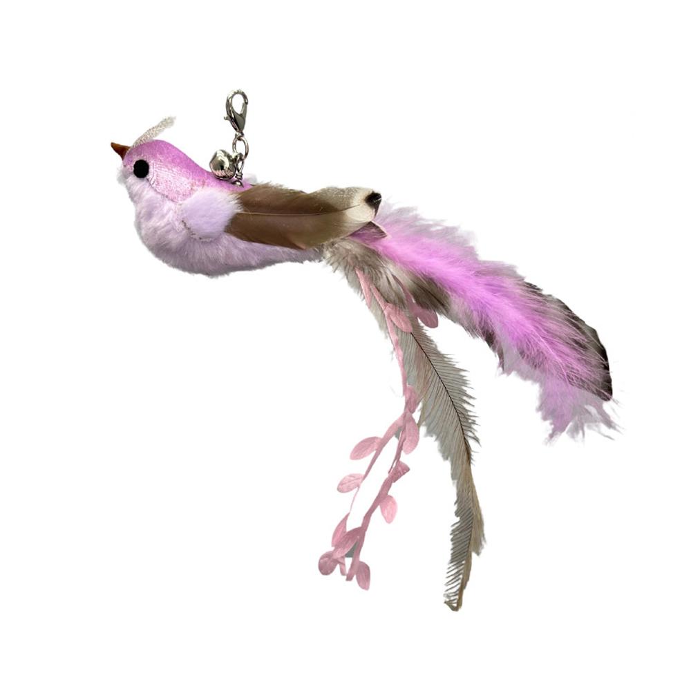 2pcs Replacement Head for Cat Teaser Funny Cat Stick Toy Rod Feather Bird Pet Toy Supplies