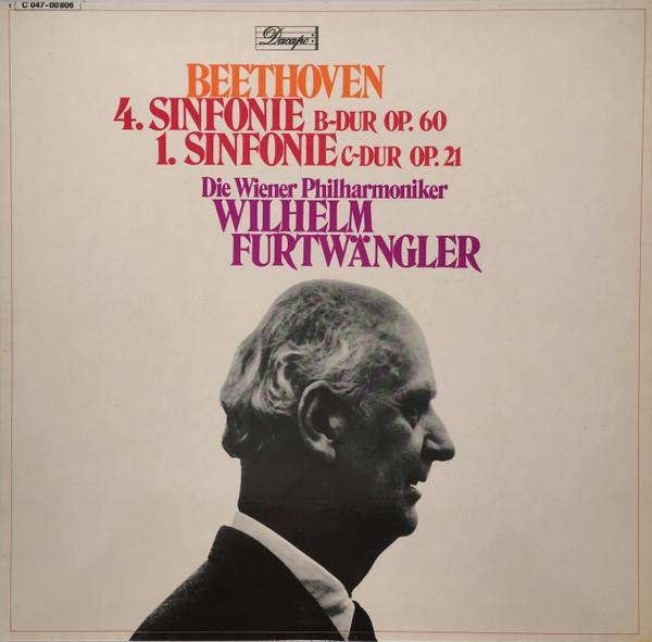 LP Record WILHELM FURTWANGLER, WIENER PHILHAR - Beethoven 4 Sinfonie B-dur, Op60 /  1C04700806 ELECTROLA 1970 Germany Classical Used