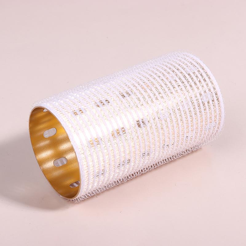 Color Aluminum Core Self-adhesive Hair Roll 5*9cm Pure Nylon Hook And Loop Roller Self Grip Styling Hot Thermal Volume Curler