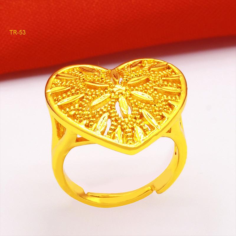 2026 Golden Wheat Spike Ring Non-Fading Ring Size Adjustable Opening Ring