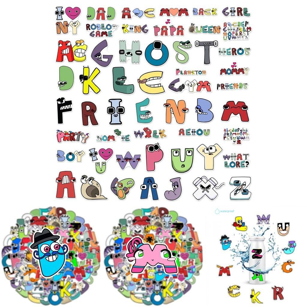 100 Stück Alphabet Lore Poppy Roblox Aufkleber Wasserdicht Dekor Baby Lern Geschenk