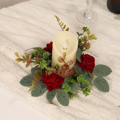 Kranz, Herbst Kerzenringe, Blumenarrangements, Dekoration, Säulenständer, Weihnachten