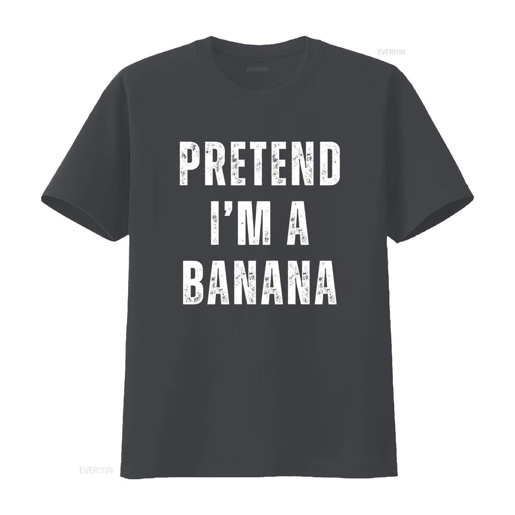 Pretend Im A Banana T Shirt Lazy Halloween Costume Funny Women Ladies vintage Washed Breathable Unisex Stretched Versatile