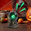 Halloween Crystal Ball, Featuring Flashing Green Evil Eye-shaped Luminous Sensing, A Double-layered Spoof Gothic Horror-themed Decorative Toy.