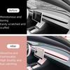 For Tesla Model 3 Highland Model Y Juniper 25 26 ABS Dashboard Cover Trim Air Outlet Panel Cover Sticker Car Interior Parts