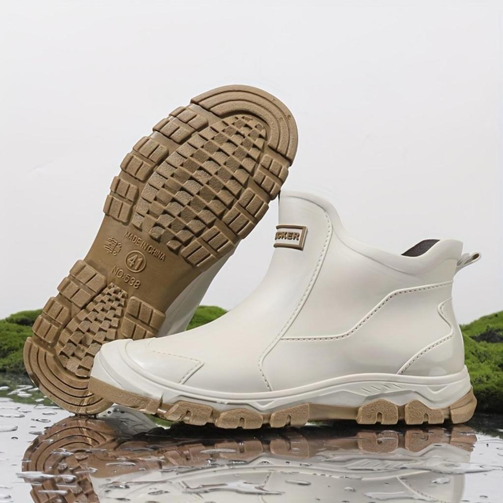 Stivali Antiscivolo di Alta Qualità per Tutte le Stagioni - Suola in PVC Antiscivolo Scarpe da Lavoro Unisex, Adatte per Edilizia, Giardinaggio, Escursionismo, Spiaggia - Facili da Indossare