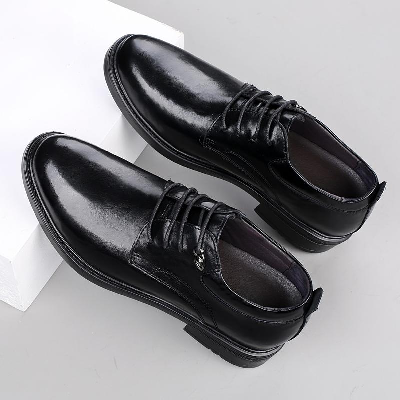 

All-match Brand Man Oxford Shoes Lace Up Formal Dress Footwear 2024 New Men Genuine Leather Shoes Versatile Men s Walking Shoes 44 чёрный