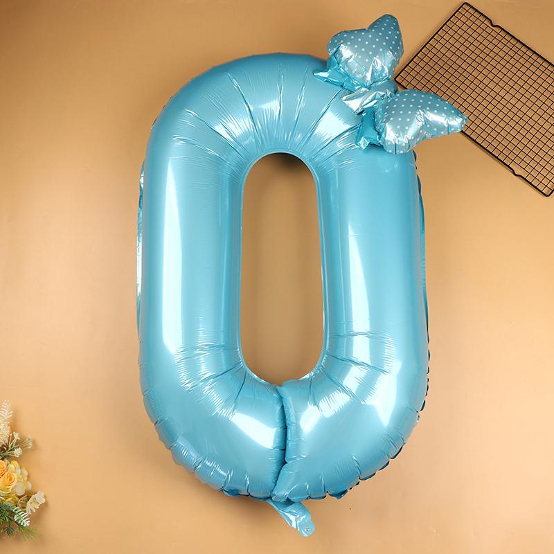Globos de Cumpleaños con Números 0-9 de 40 Pulgadas Globos Rosas con Lazo de Moño para Cumpleaños de Niñas Princesas Globos para Fiesta de Bodas Globo Gigante con Número