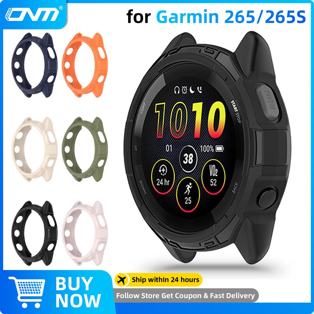 Case for Garmin Forerunner 265 265S Anti-scratch Protection Cover for Garmin 265 265S Soft Silicone Cases Shell Accessory