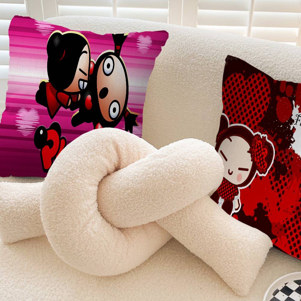 Mała poszewka na poduszkę P-Pucca z kreskówką Poszewka na poduszkę Tapicerka Sofa Poduszka dekoracyjna do domu Poszewka na poduszkę