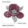 Luxury Rhinestone Orchid Brooches for Women Unisex Plant Flower Pins Event Party Gifts Backpack Decoration Clothes Accessories