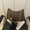 Retro Leopard Printed Chain Armpit Bag, Stylish Versatile Ladies Handbag Shoulder Bag for Daily Work, Travel, Parties, and Gift