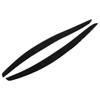 2 Pcs Headlight Eyebrow Glossy Black Trim Front Left Right Decoration for 3 Series Coupe E92 2006‑2012