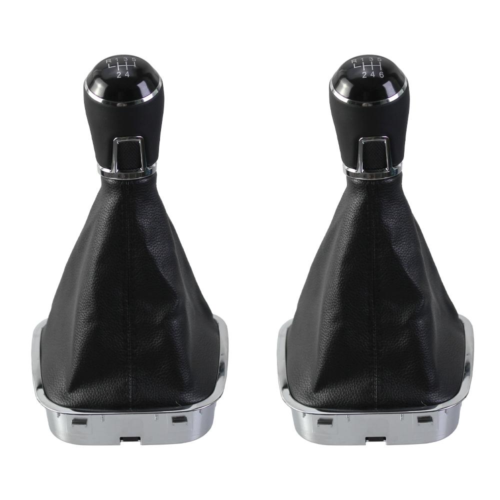 New Product 5/6 Speed Gear Shift Knob Lever Dust Cover Boot Leather Suit Part For VW Polo 6C 2015 2016 2017 2018 Interior