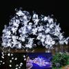 Solar Garland Cool White Flowers For Terrace Balcony Garden Lamps 50Led