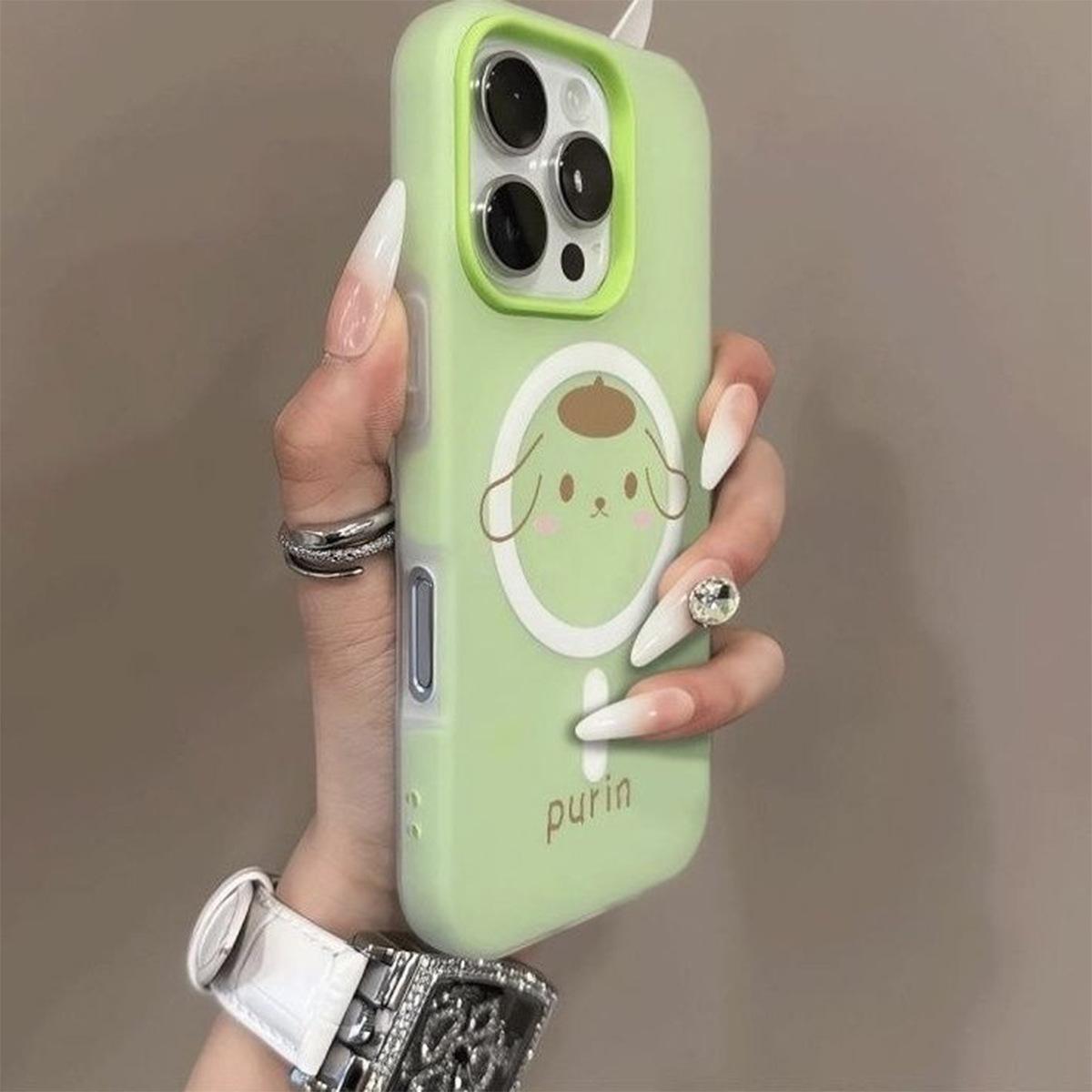 

Macaron Jelly Magnetic 2-in-1 Phone Case for Apple 15promax Phone Case 3-in-1 Phone Case Ins For iPhone 17PROMAX