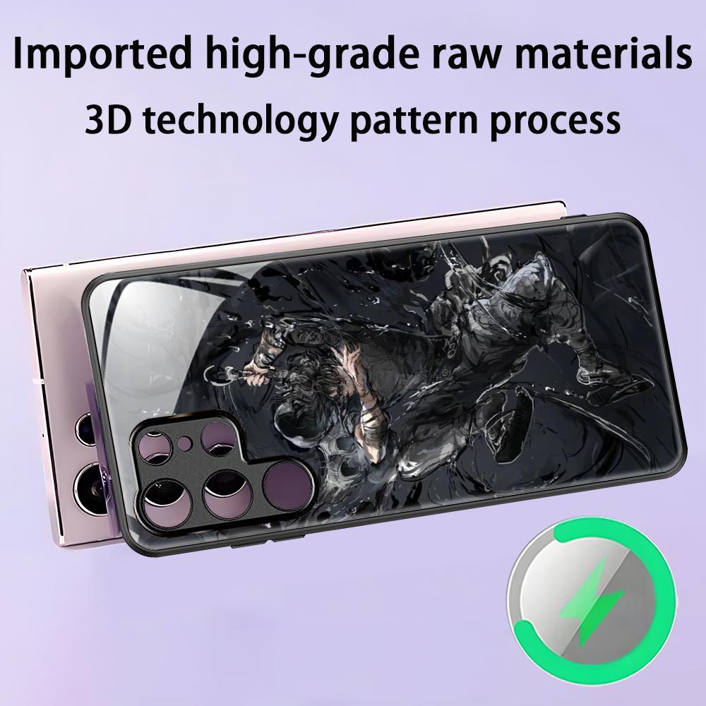 Cool Shadow slave  Phone Case For Samsung S25 S24 S23 S22 S21 S20 Plus Ultra Note20 Glass Magnetic Case
