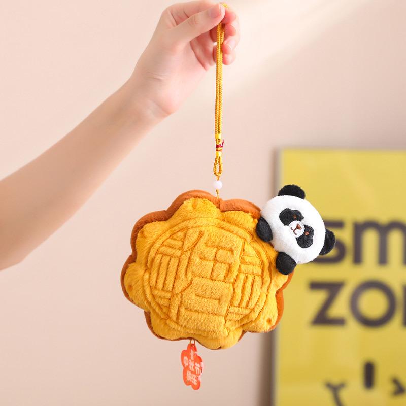 Creative Mooncake Plush Doll Pillow - Small Pendant for Mid-Autumn Festival & Corporate Gifts