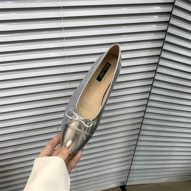 Fashion Bailamos Women Brand Flats Fashion Ballet Shoes Bow Pregnant Women's Flats Casual Loafers Women's Dress Shoes Mujer