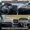For Peugeot 208 2008 A9 A94 GT Line 2013-2018 Car-styling Suede Leather Black/Brown Dashmat Dashboard Cover Pad Dash Mat Carpet