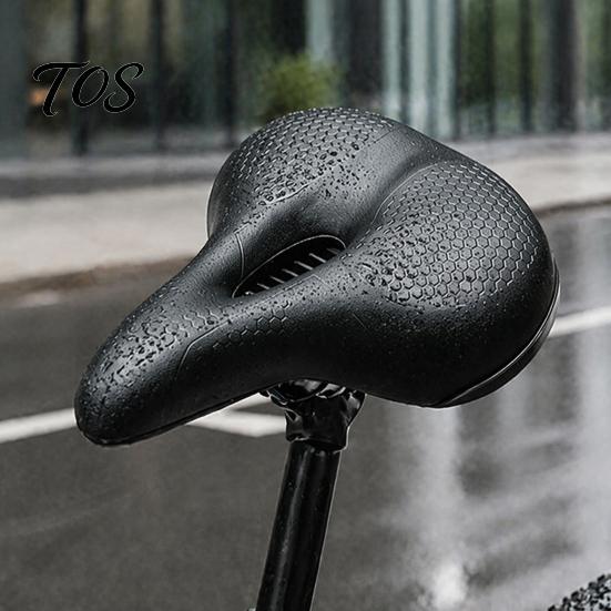 Fahrradsitzkissen Polster, Stoßdämpfender Memory-Schaumstoff Fahrradsattel, Ergonomischer Atmungsaktiver Sattel Gepolsterter Sitz, MTB Rennrad Berg Zubehör Polsterung