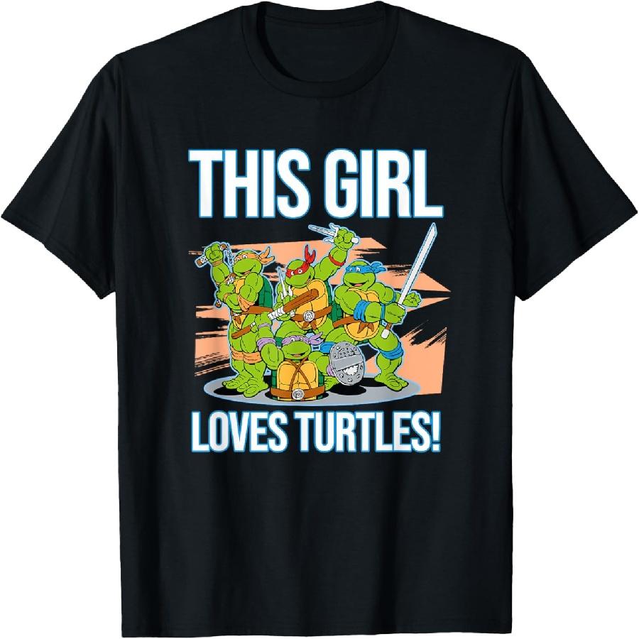 

Mademark x Teenage Mutant Ninja Turtles - This Girl Loves Turtles T-Shirt XXXXXL чорний