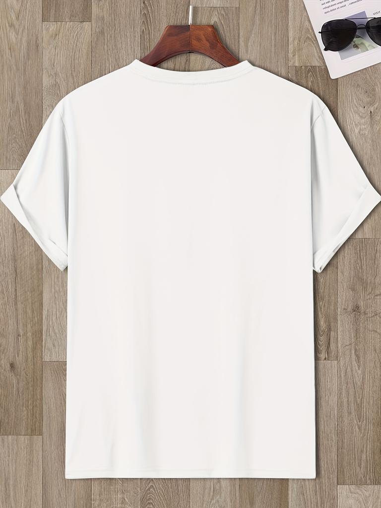 European sizes Face & " Keep Going" Motivational T-Shirt - Pink joyful & White Print Round Neck Casual Tee