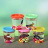Plastic Betta Fish Tank Portable Mini Goldfish Tank Colors Fish Box  Desktop Decoration