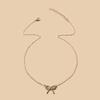 Bowknot Necklace For Women With Zinc Alloy Chain Summer Fashion Accessory