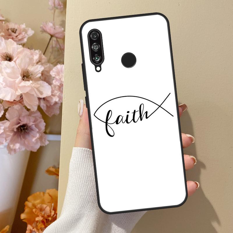 Fish Symbol Jesus Christ Christian For Huawei Nova Y70 Y91 Y61 Y73 Y72 Y90 Y60 12s 12i 11i 8i 9 10 SE P40 Lite P30 P60 Pro Case